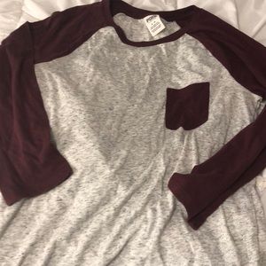 Victoria secrets maroon  long sleeve